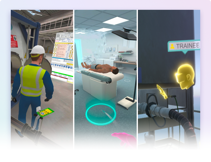 Examples of VR training applications