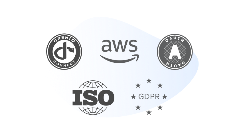 Various security logos